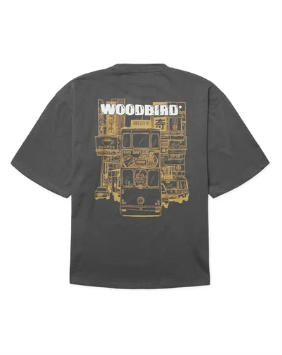 Woodbird - WBBeam Tram T-shirt - Slate Blue